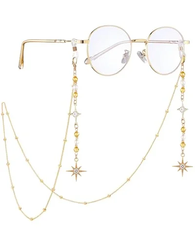 Eyeglass Chain Sunglasses Read Star Glasses Chain Holder Eyewear Rope Necklace H