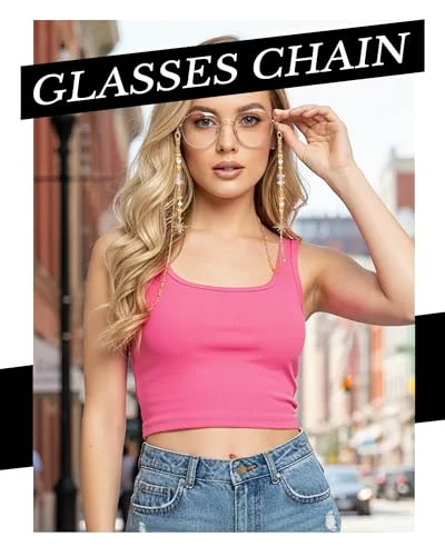 Eyeglass Chain Sunglasses Read Star Glasses Chain Holder Eyewear Rope Necklace H 2