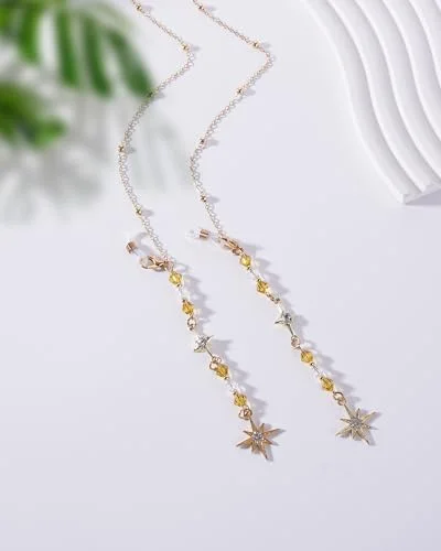 Eyeglass Chain Sunglasses Read Star Glasses Chain Holder Eyewear Rope Necklace H 3