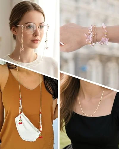 Eyeglass Chain Sunglasses Read Star Glasses Chain Holder Eyewear Rope Necklace H 4