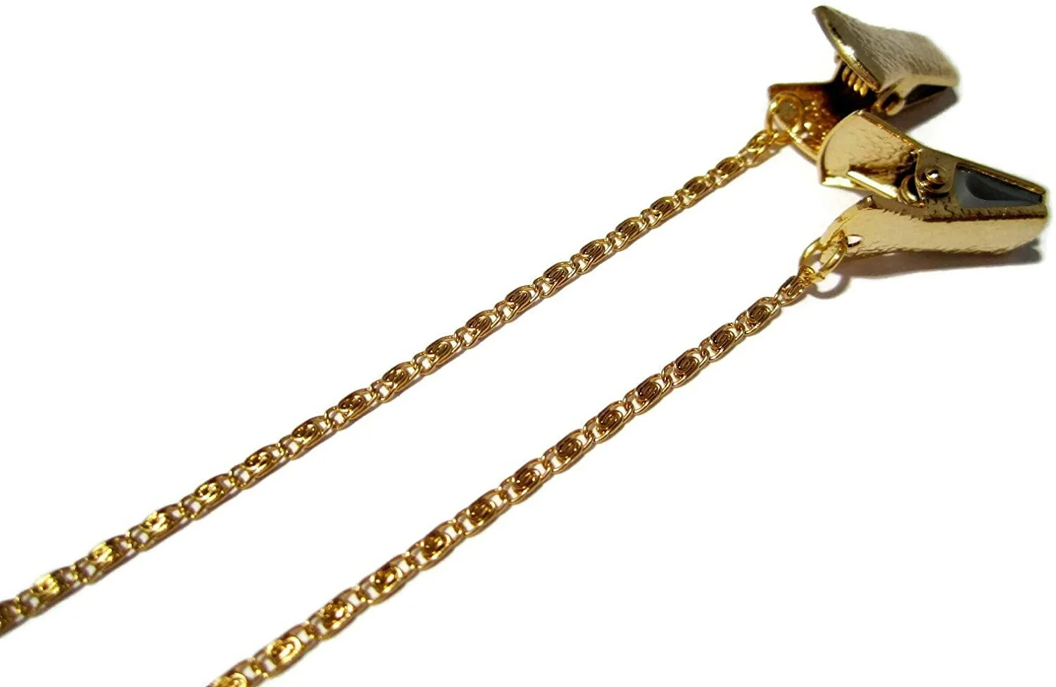 Gold Swirls Chain Eyeglass Necklace Lanyard, Lightweight Clip Glasses Holder 2